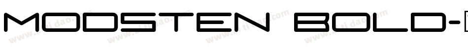 Modsten Bold字体转换